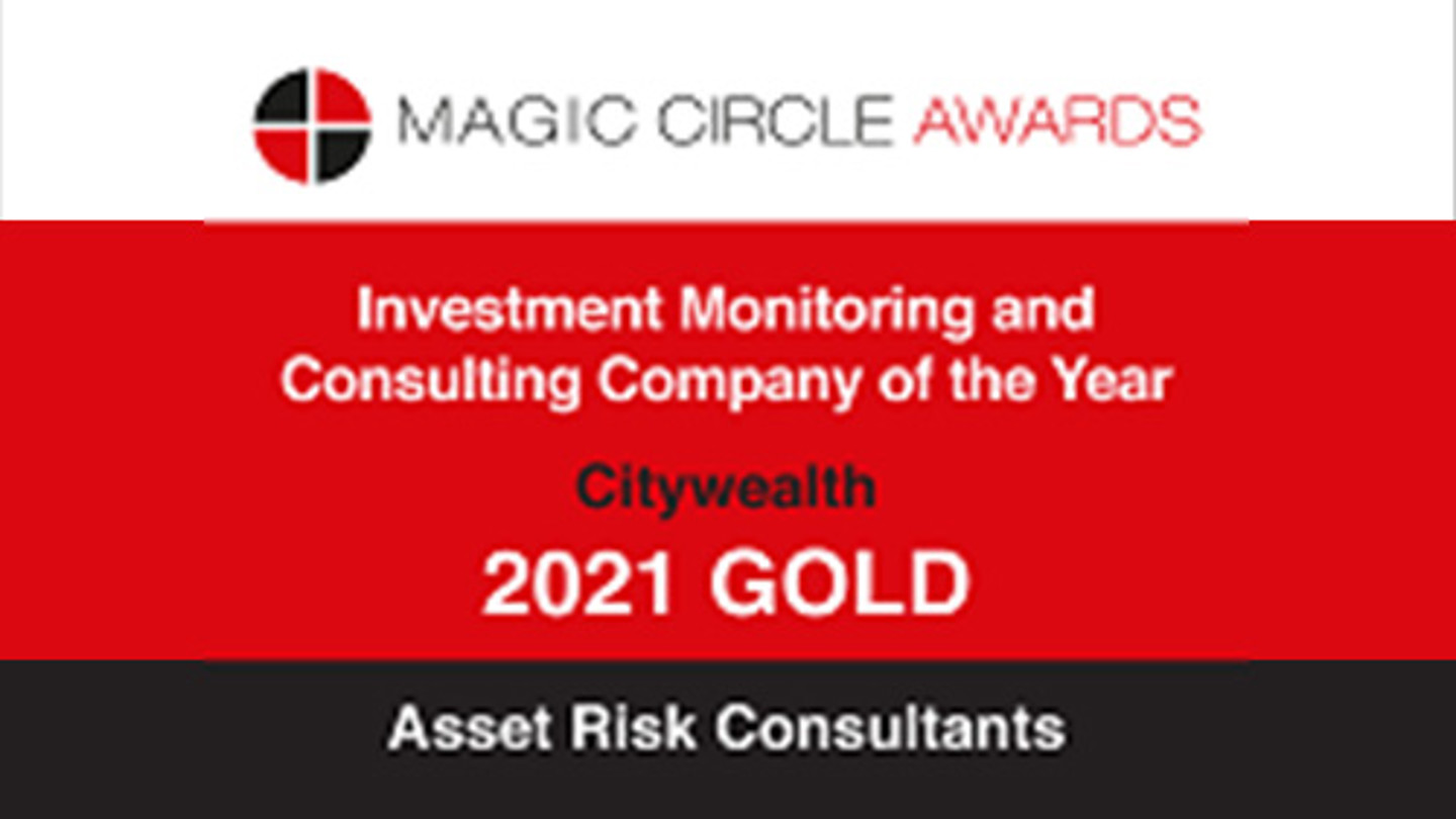 Magic Circle Awards - Fintech Vendor of the Year 2021 Gold - Asset Risk Consultants