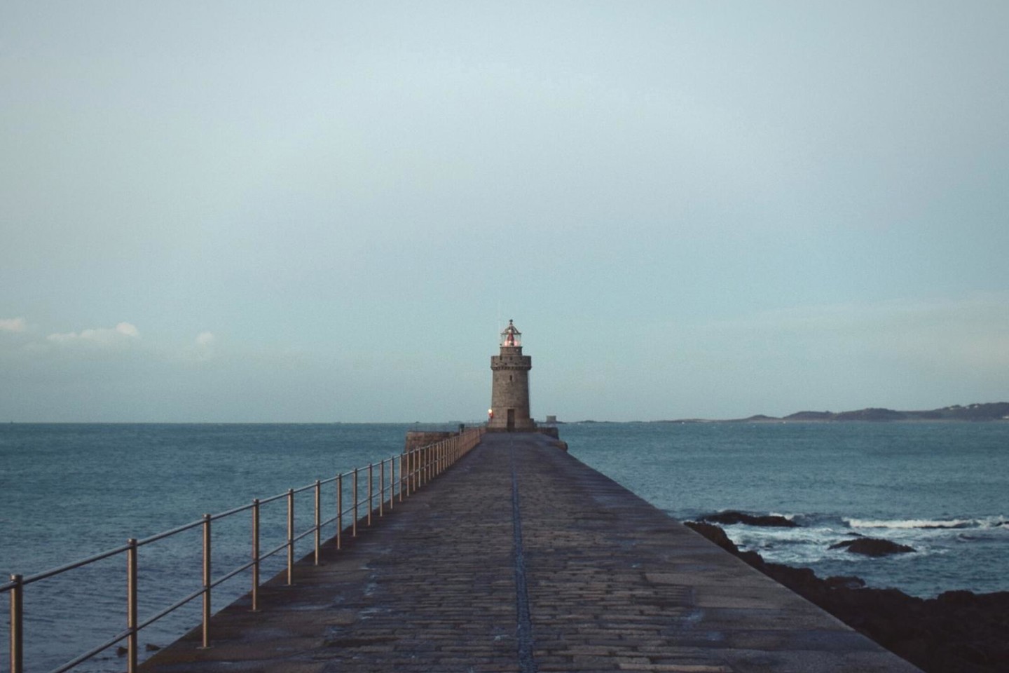 Castle Breakwater Lighthouse Guernsey